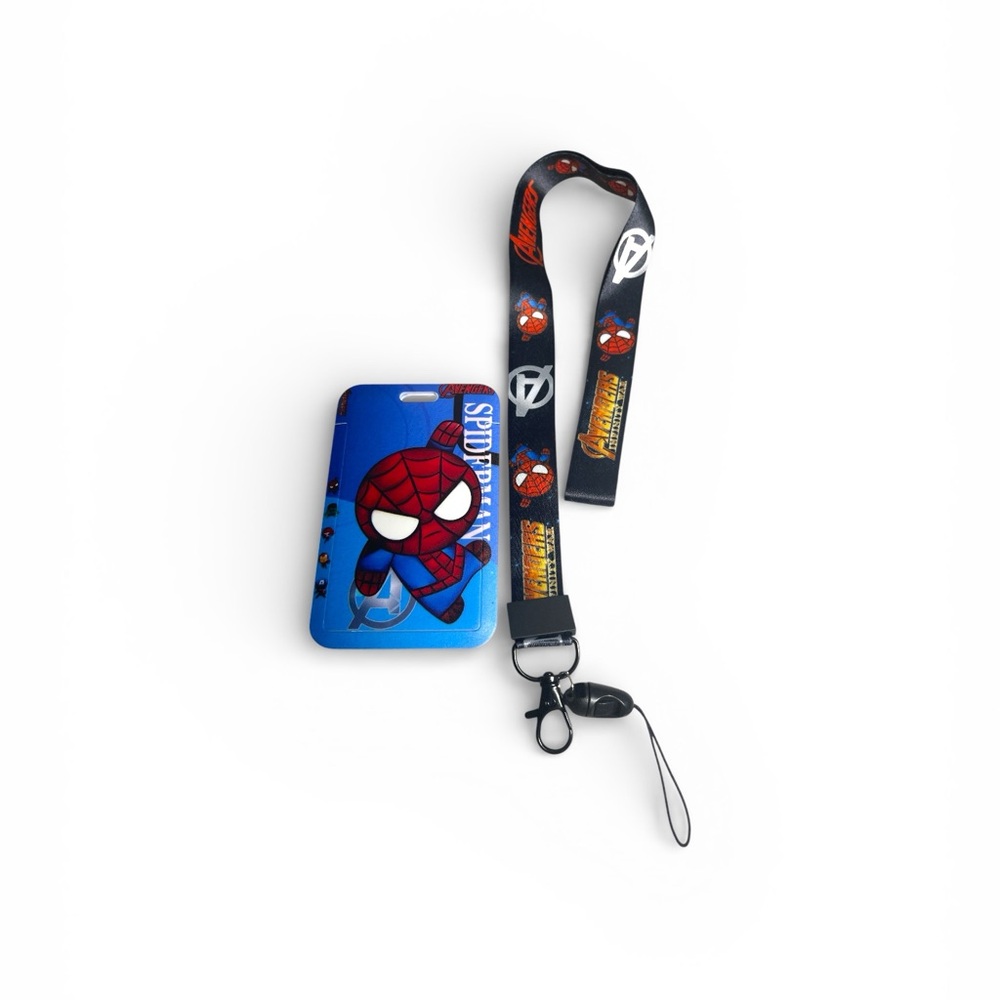 Marvel Spider-Man Blue and Black Lanyard